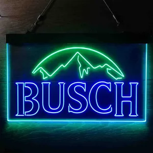 Busch Mountain White Neon-Like LED Sign