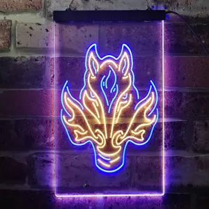 Calgary Flames Alternate Logo Neon-Like LED Sign