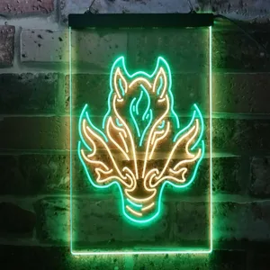 Calgary Flames Alternate Logo Neon-Like LED Sign