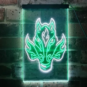 Calgary Flames Alternate Logo Neon-Like LED Sign
