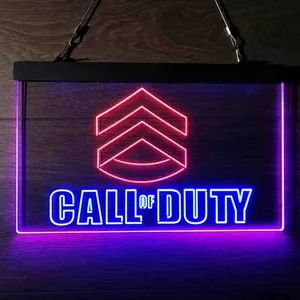 Call of Duty Logo Neon-Like LED Sign