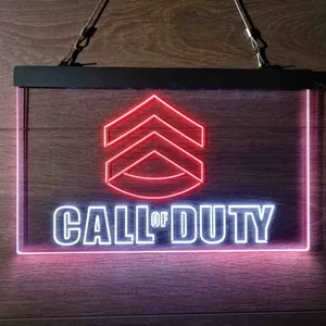 Call of Duty Logo Neon-Like LED Sign