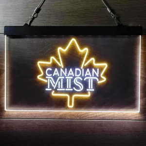 Canadian Mist Maple Leaf Neon-Like LED Sign
