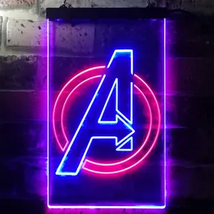 Captain America Avengers Neon-Like LED Sign