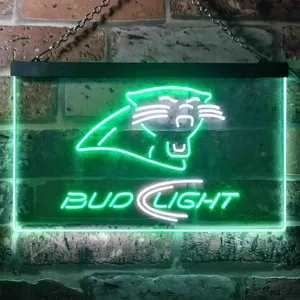 Carolina Panthers Bud Light Neon-Like LED Sign