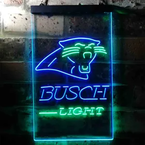Carolina Panthers Busch Light Neon-Like LED Sign