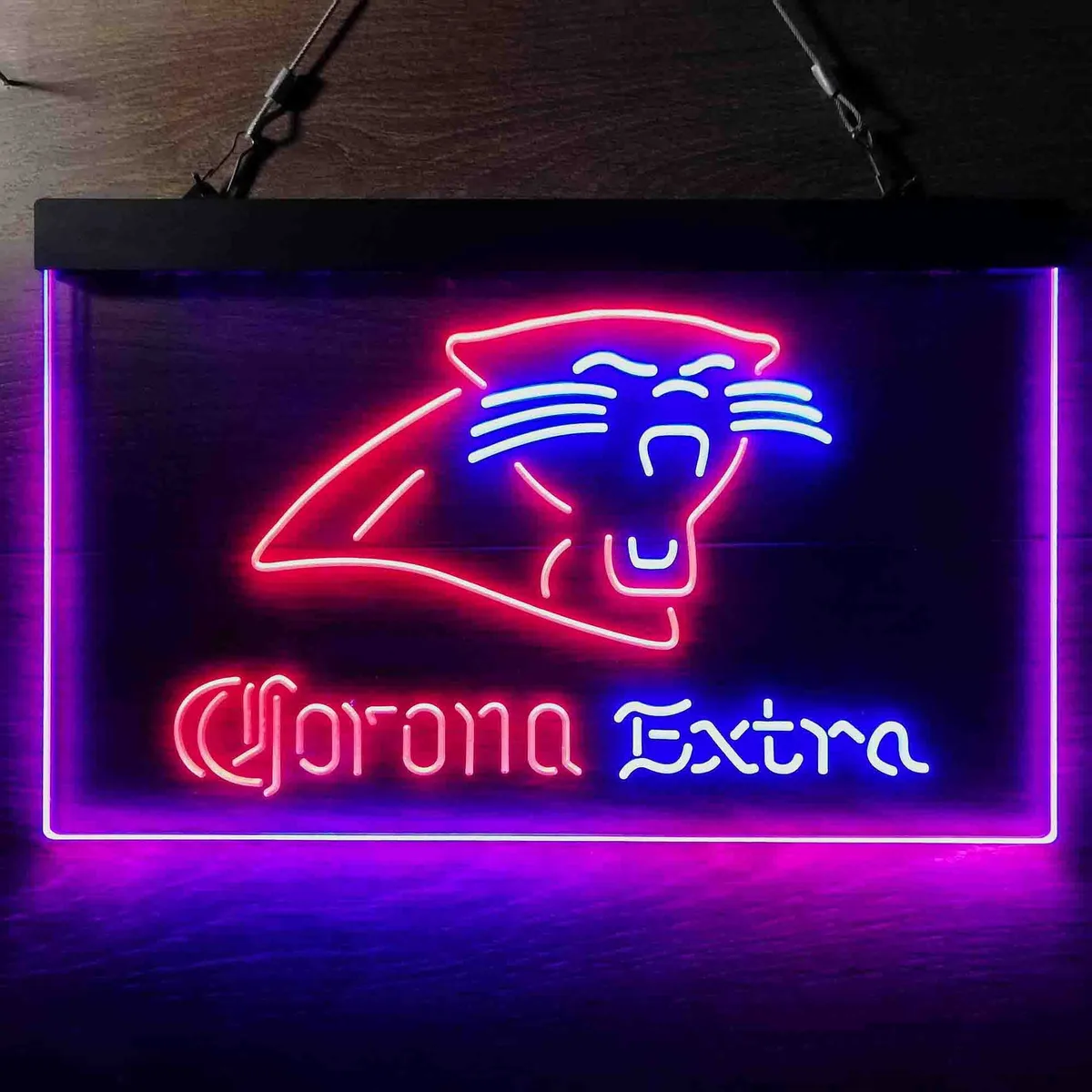 Carolina Panthers Corona Extra Neon-Like LED Sign