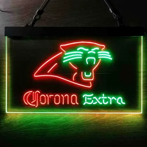 Carolina Panthers Corona Extra Neon-Like LED Sign