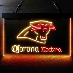 Carolina Panthers Corona Extra Neon-Like LED Sign