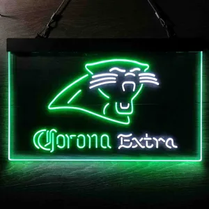 Carolina Panthers Corona Extra Neon-Like LED Sign
