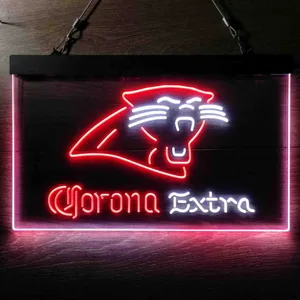 Carolina Panthers Corona Extra Neon-Like LED Sign