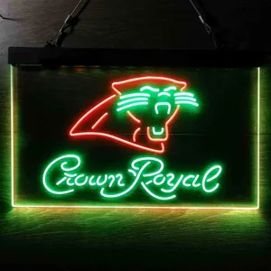 Carolina Panthers Crown Royal Neon-Like LED Sign