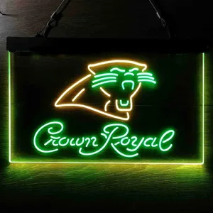 Carolina Panthers Crown Royal Neon-Like LED Sign