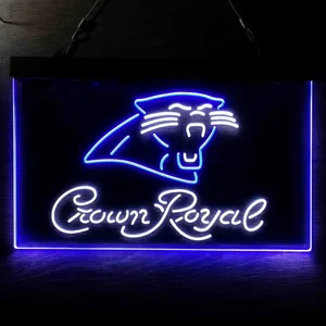 Carolina Panthers Crown Royal Neon-Like LED Sign