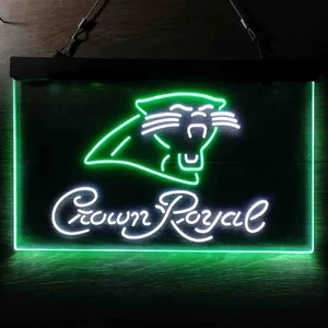 Carolina Panthers Crown Royal Neon-Like LED Sign