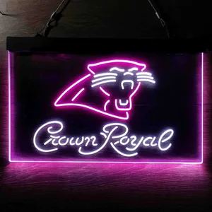Carolina Panthers Crown Royal Neon-Like LED Sign