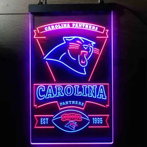 Carolina Panthers EST 1995 Neon-Like LED Sign