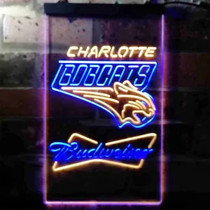 Charlotte Bobcats Budweiser Neon-Like LED Sign