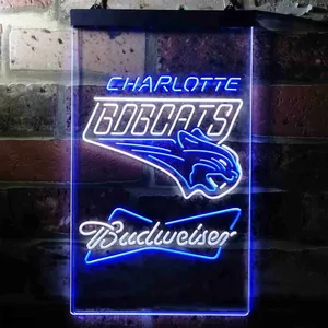 Charlotte Bobcats Budweiser Neon-Like LED Sign