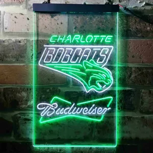 Charlotte Bobcats Budweiser Neon-Like LED Sign