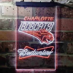 Charlotte Bobcats Budweiser Neon-Like LED Sign