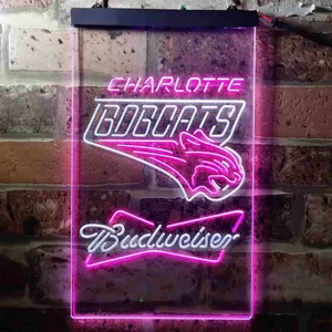 Charlotte Bobcats Budweiser Neon-Like LED Sign