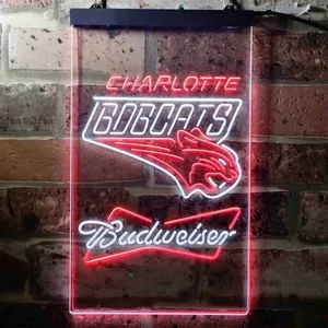 Charlotte Bobcats Budweiser Neon-Like LED Sign