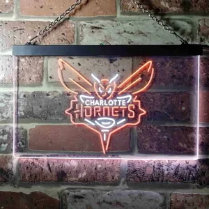 Charlotte Hornets Logo Neon-Like LED Sign