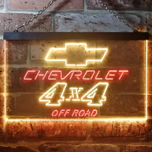 Chevrolet 4x4 Off Road Neon-Like LED Sign