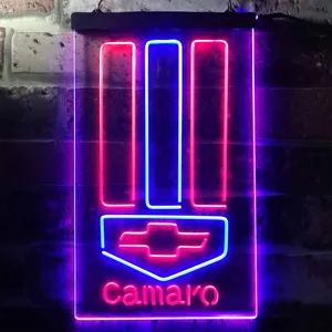 Chevrolet Camaro Emblem Neon-Like LED Sign