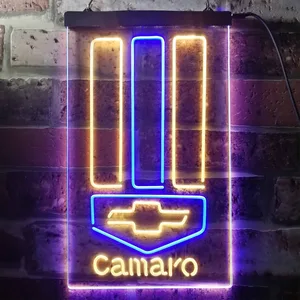 Chevrolet Camaro Emblem Neon-Like LED Sign