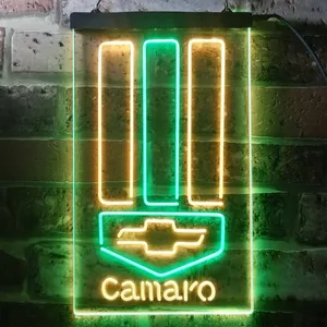 Chevrolet Camaro Emblem Neon-Like LED Sign