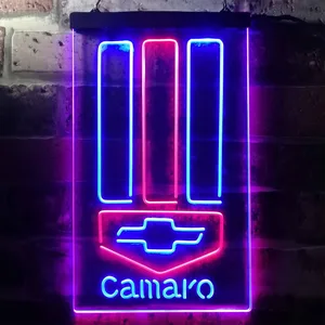 Chevrolet Camaro Emblem Neon-Like LED Sign