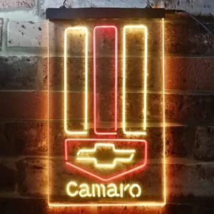 Chevrolet Camaro Emblem Neon-Like LED Sign