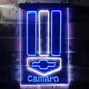 Chevrolet Camaro Emblem Neon-Like LED Sign