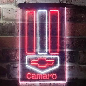 Chevrolet Camaro Emblem Neon-Like LED Sign