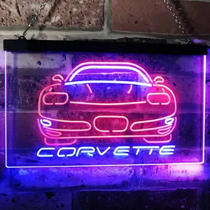 Chevrolet Corvette Neon-Like LED Sign