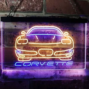 Chevrolet Corvette Neon-Like LED Sign