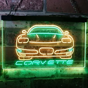 Chevrolet Corvette Neon-Like LED Sign