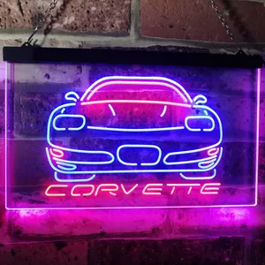 Chevrolet Corvette Neon-Like LED Sign