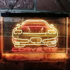 Chevrolet Corvette Neon-Like LED Sign