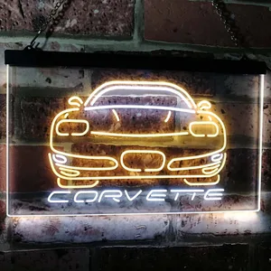 Chevrolet Corvette Neon-Like LED Sign