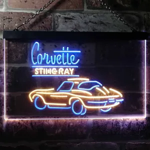 Chevrolet Corvette Stingray Neon-Like LED Sign