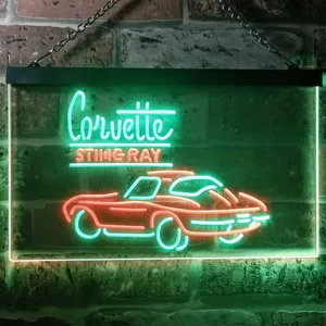 Chevrolet Corvette Stingray Neon-Like LED Sign
