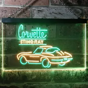 Chevrolet Corvette Stingray Neon-Like LED Sign