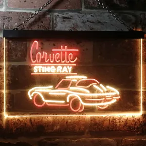 Chevrolet Corvette Stingray Neon-Like LED Sign