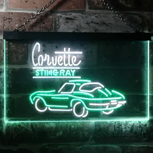 Chevrolet Corvette Stingray Neon-Like LED Sign