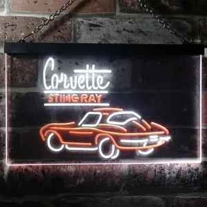 Chevrolet Corvette Stingray Neon-Like LED Sign