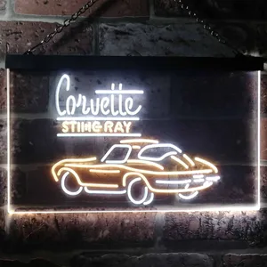 Chevrolet Corvette Stingray Neon-Like LED Sign