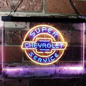 Chevrolet Super Service Neon-Like LED Sign